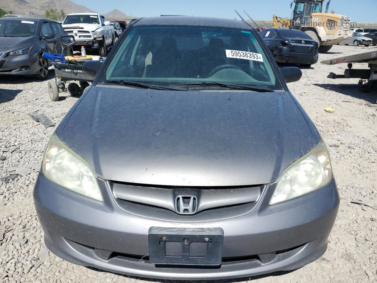 2005 Honda Civic Dx Vp Gray vin: 1HGES16355L018931