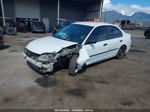 2004 Honda Civic Vp White vin: 1HGES16364L003868