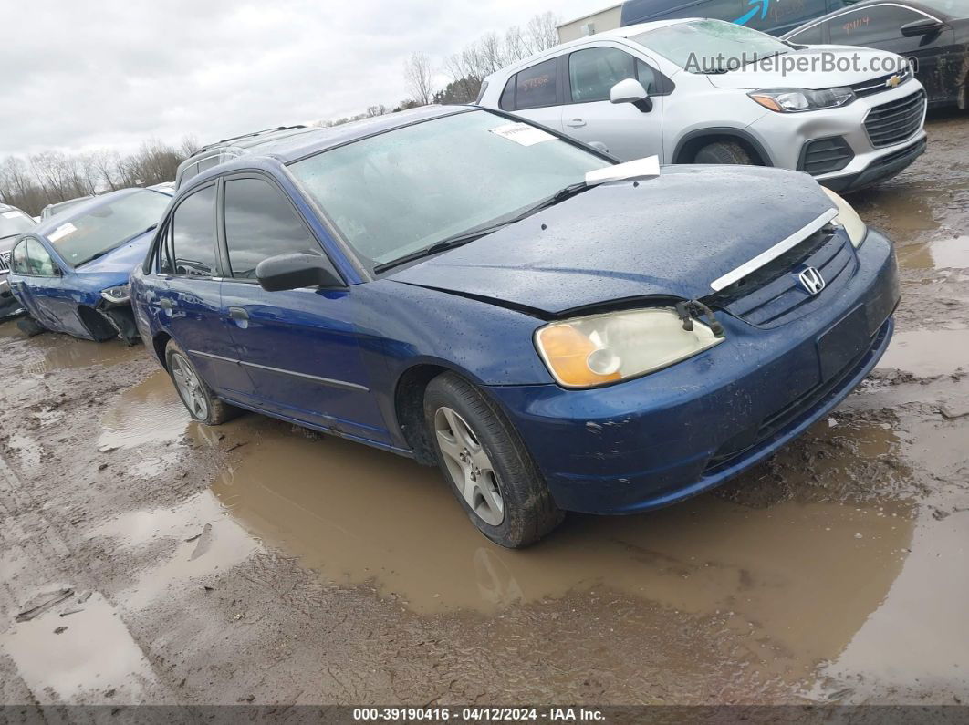 2004 Honda Civic Vp Blue vin: 1HGES16364L008598