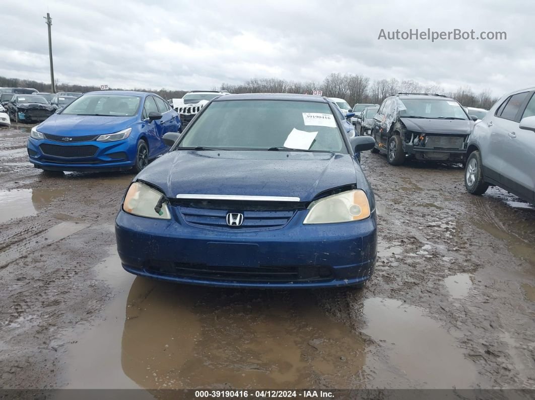 2004 Honda Civic Vp Blue vin: 1HGES16364L008598