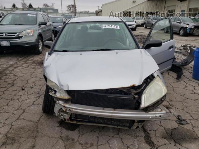 2004 Honda Civic Dx Vp Silver vin: 1HGES16364L025515