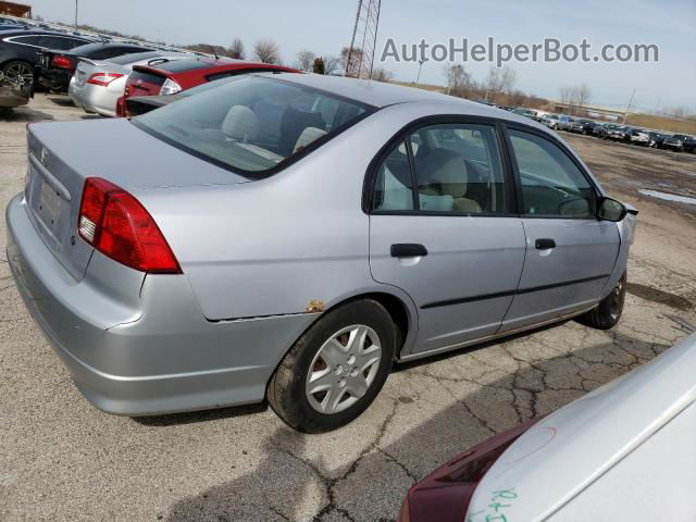 2004 Honda Civic Dx Vp Silver vin: 1HGES16364L025515