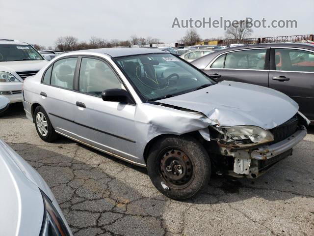 2004 Honda Civic Dx Vp Silver vin: 1HGES16364L025515