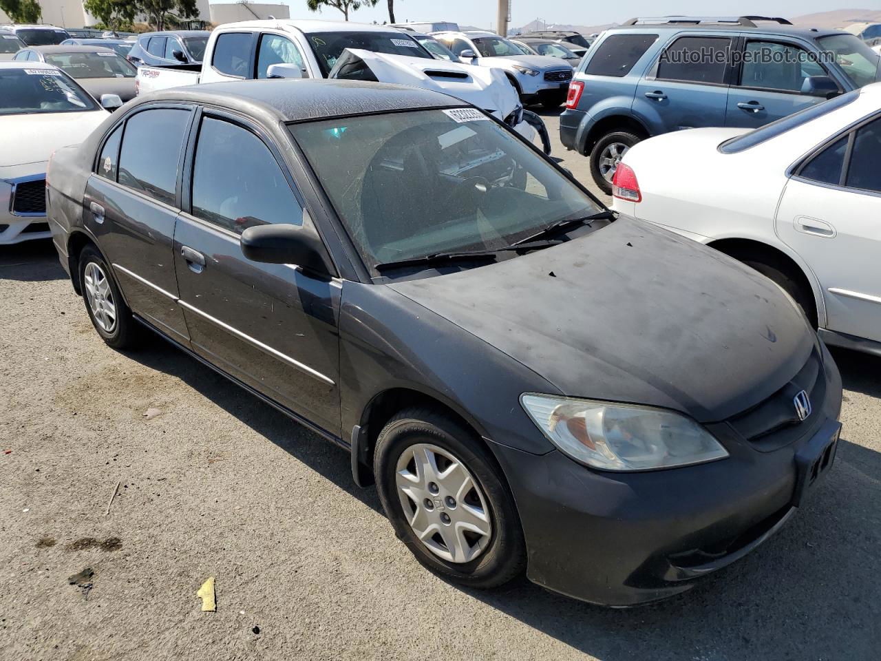 2005 Honda Civic Dx Vp Black vin: 1HGES16375L010605