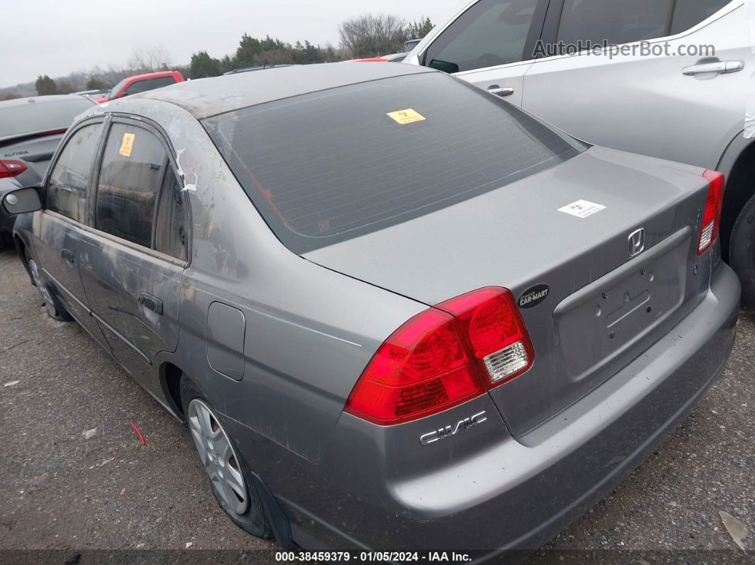 2005 Honda Civic Vp Gray vin: 1HGES16375L023967