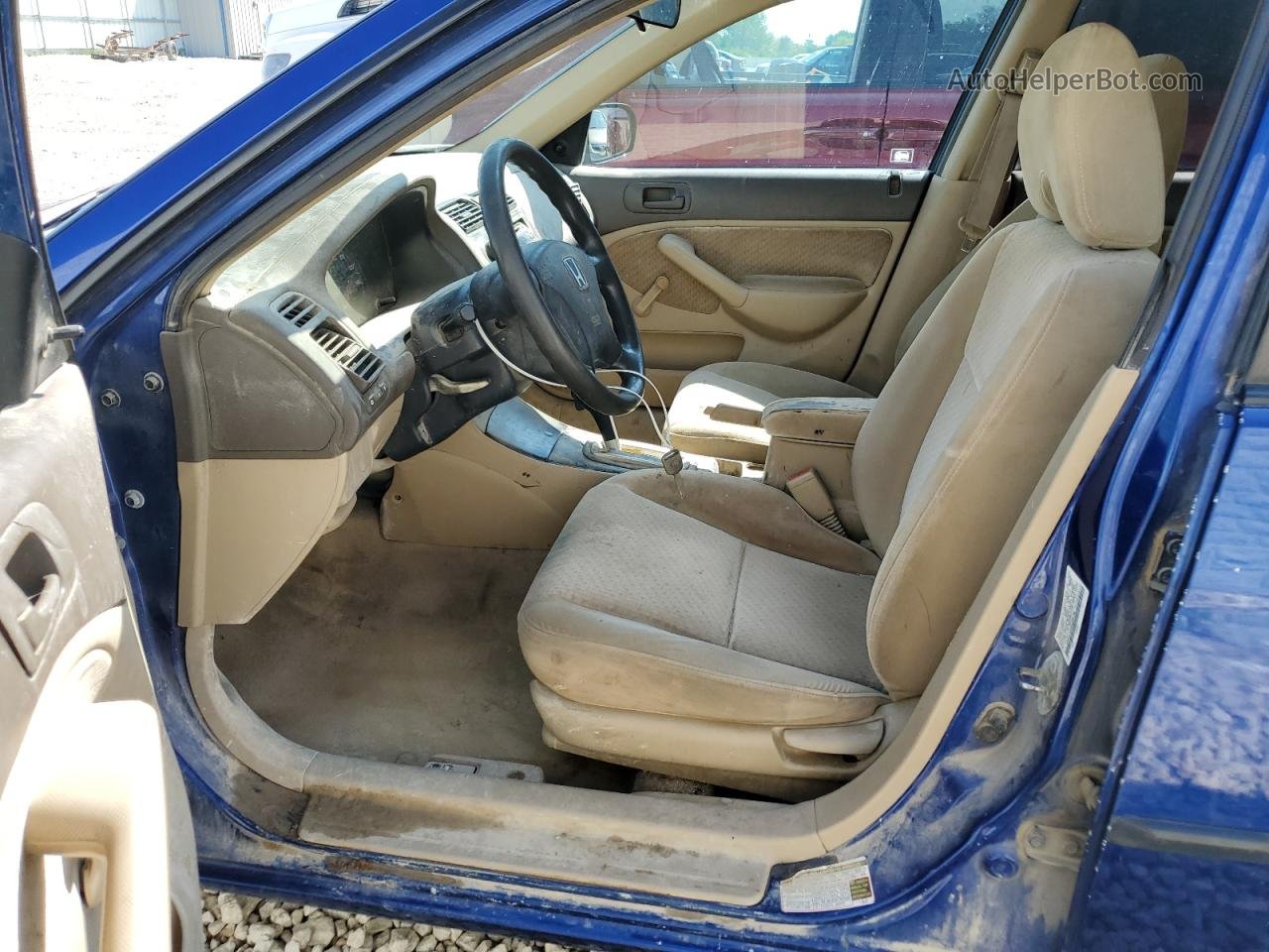 2005 Honda Civic Dx Vp Blue vin: 1HGES16385L005798