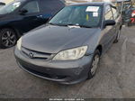 2005 Honda Civic Vp Gray vin: 1HGES16385L009818