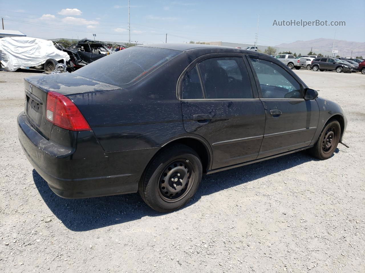 2005 Honda Civic Dx Vp Black vin: 1HGES16385L017305