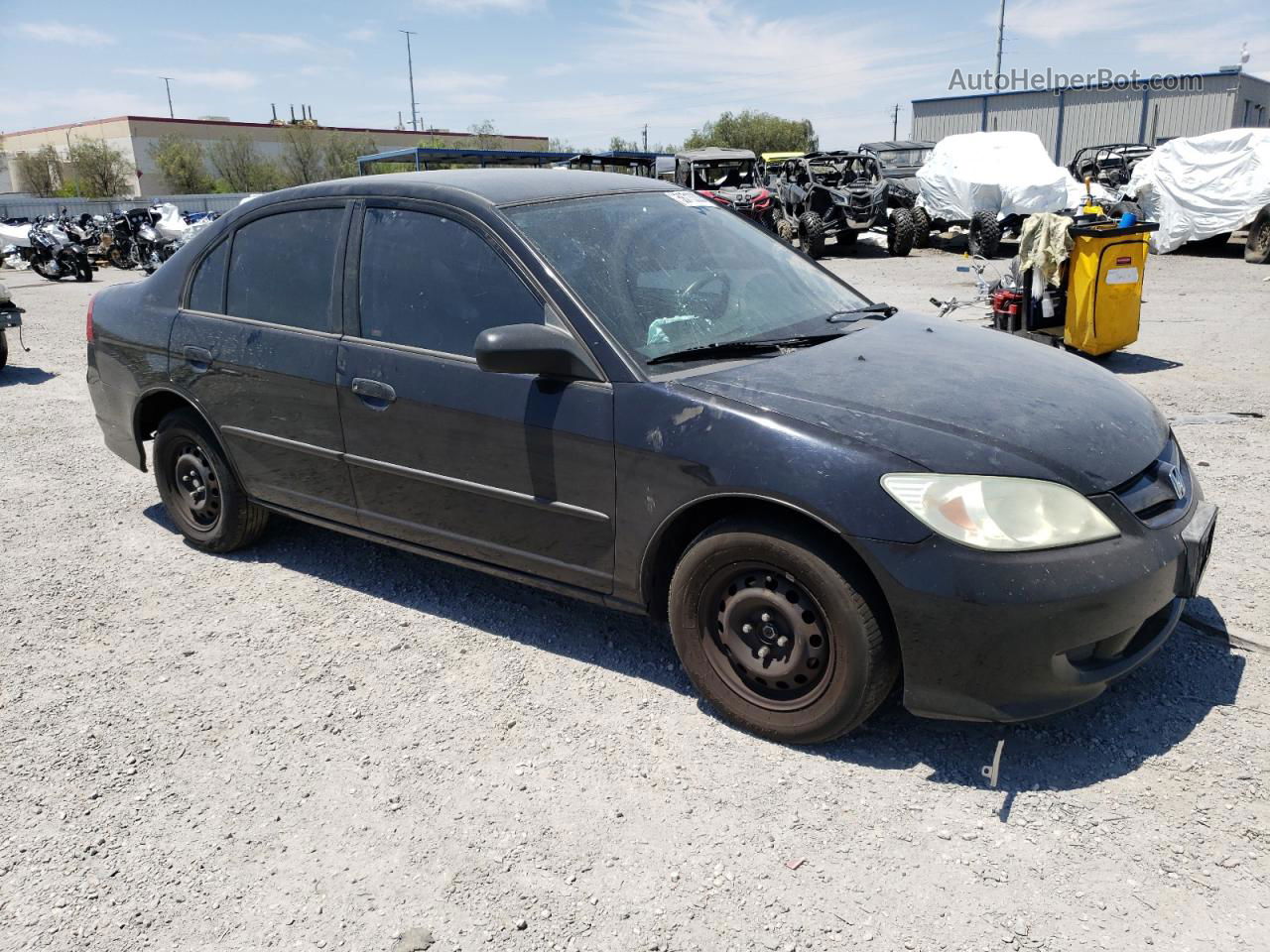 2005 Honda Civic Dx Vp Black vin: 1HGES16385L017305