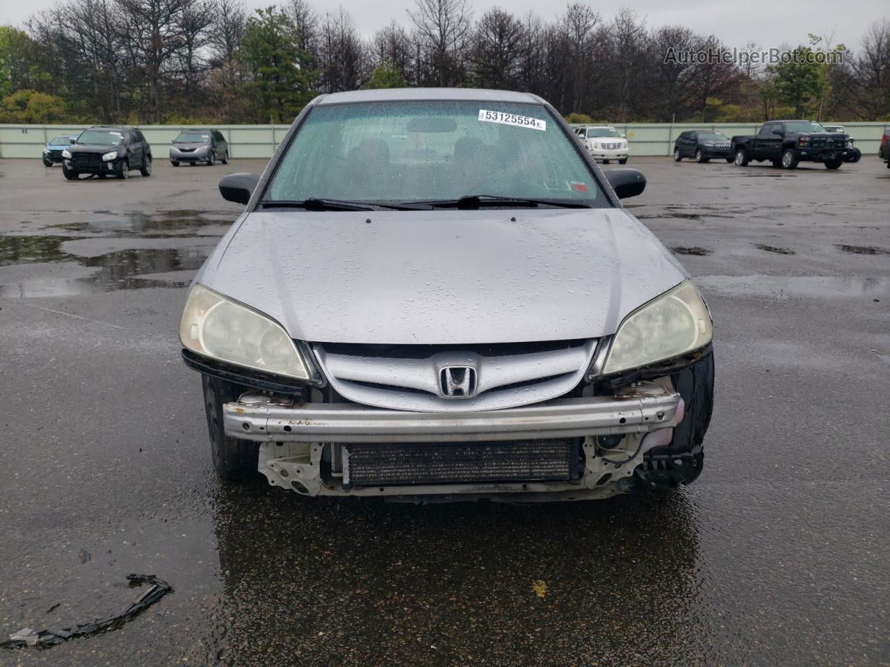 2004 Honda Civic Dx Vp Серебряный vin: 1HGES163X4L008877