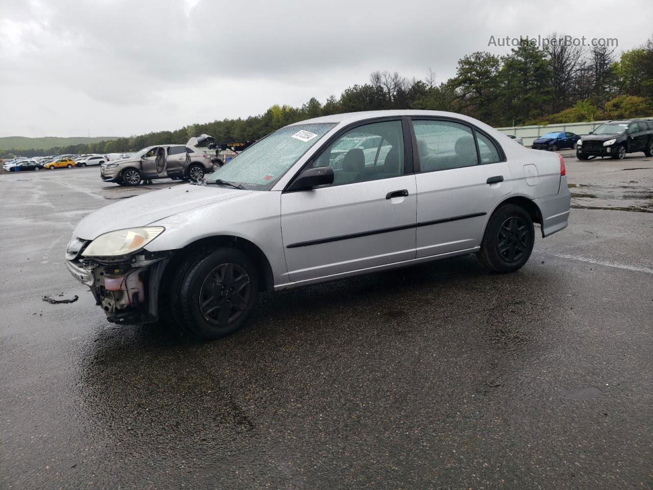 2004 Honda Civic Dx Vp Серебряный vin: 1HGES163X4L008877