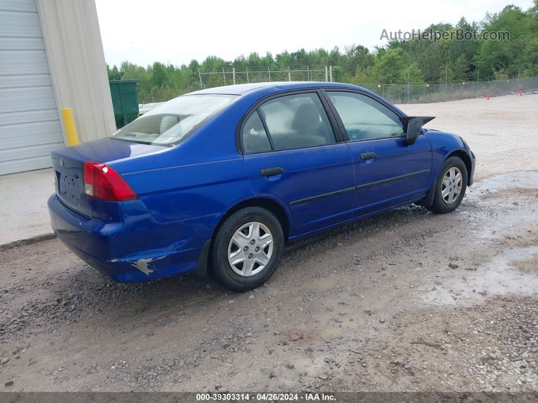 2004 Honda Civic Vp Синий vin: 1HGES16494L015702