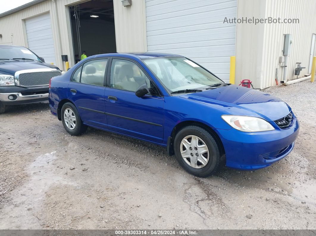 2004 Honda Civic Vp Синий vin: 1HGES16494L015702