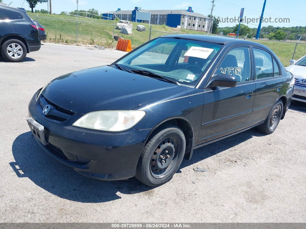 2005 Honda Civic Lx Black vin: 1HGES16505L000211