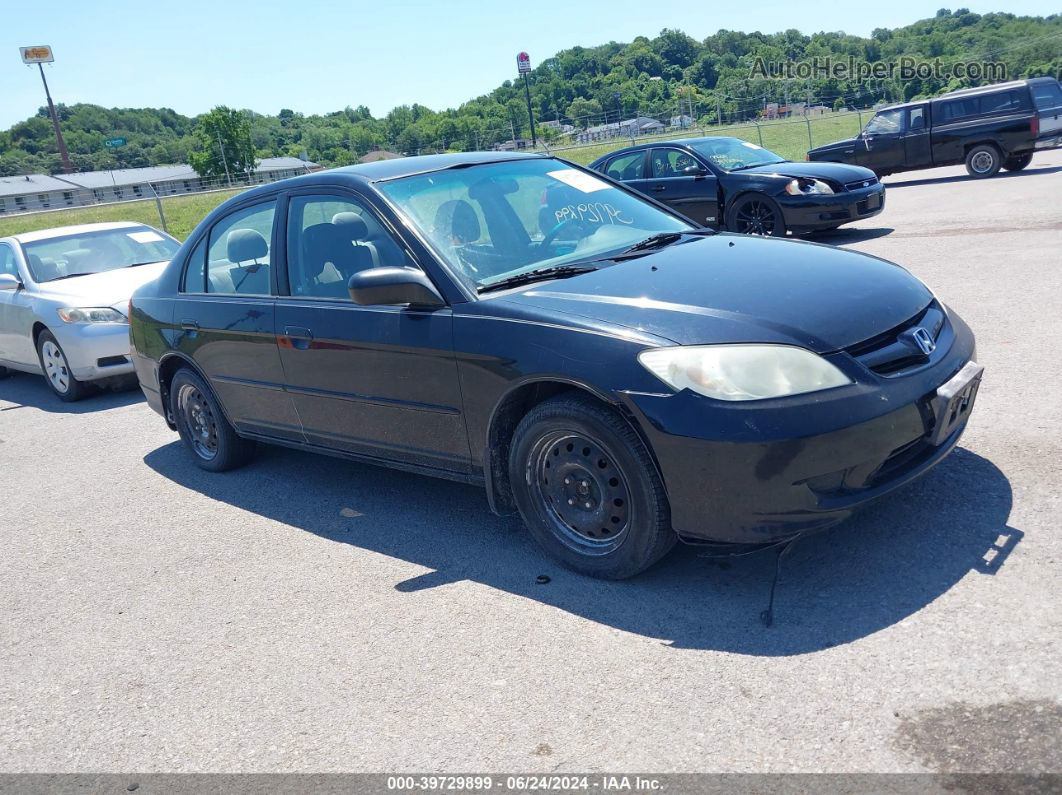 2005 Honda Civic Lx Black vin: 1HGES16505L000211