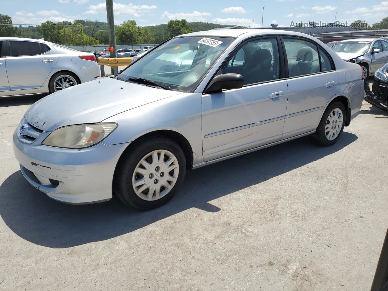 2005 Honda Civic Lx Silver vin: 1HGES16515L005756