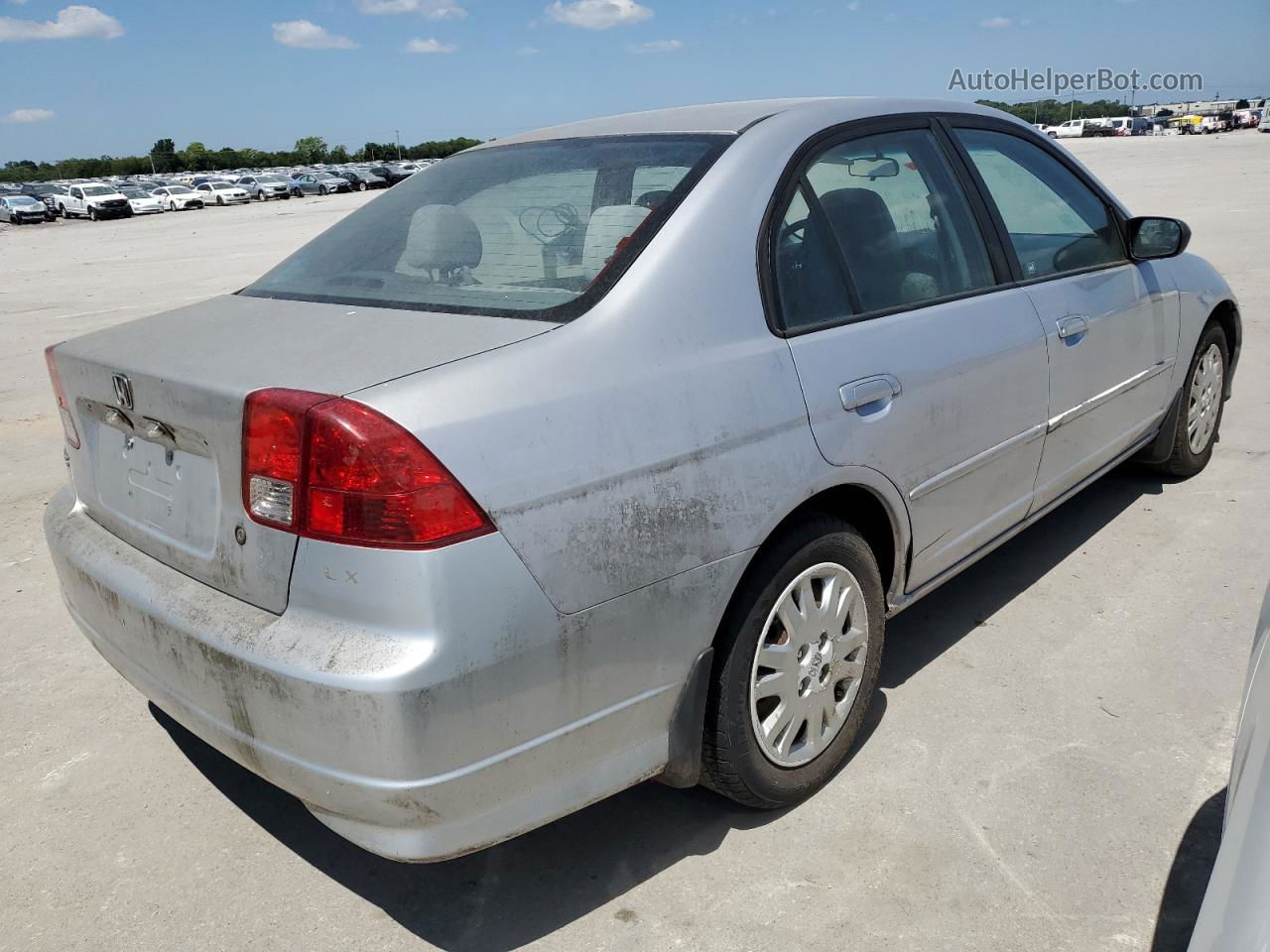 2005 Honda Civic Lx Silver vin: 1HGES16515L005756