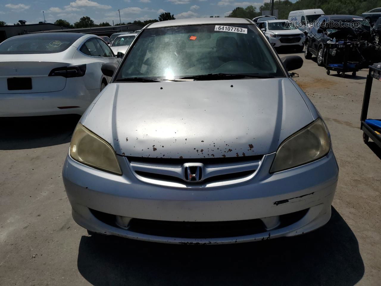 2005 Honda Civic Lx Silver vin: 1HGES16515L005756