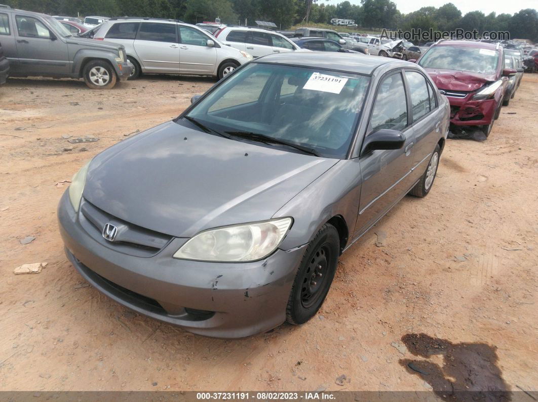 2004 Honda Civic Lx Silver vin: 1HGES16534L022301