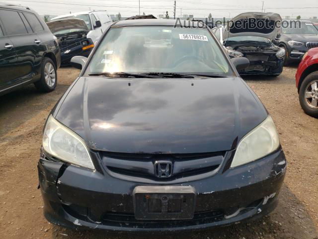 2005 Honda Civic Lx Black vin: 1HGES16555L018722