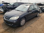 2005 Honda Civic Lx Black vin: 1HGES16555L018722