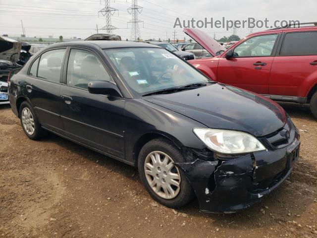 2005 Honda Civic Lx Black vin: 1HGES16555L018722