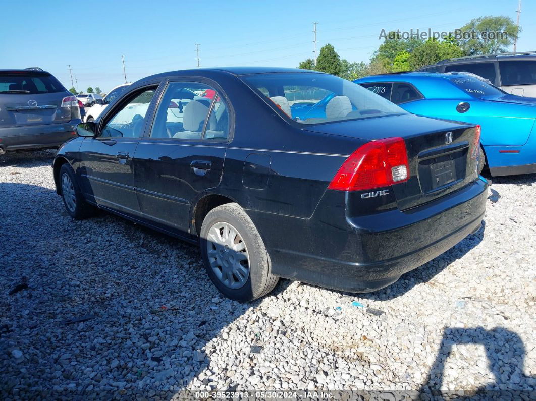 2004 Honda Civic Lx Black vin: 1HGES16584L019152