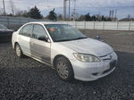 2004 Honda Civic Lx White vin: 1HGES16594L017538