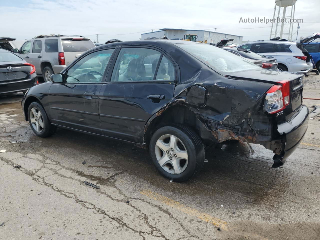 2004 Honda Civic Ex Black vin: 1HGES26824L023231