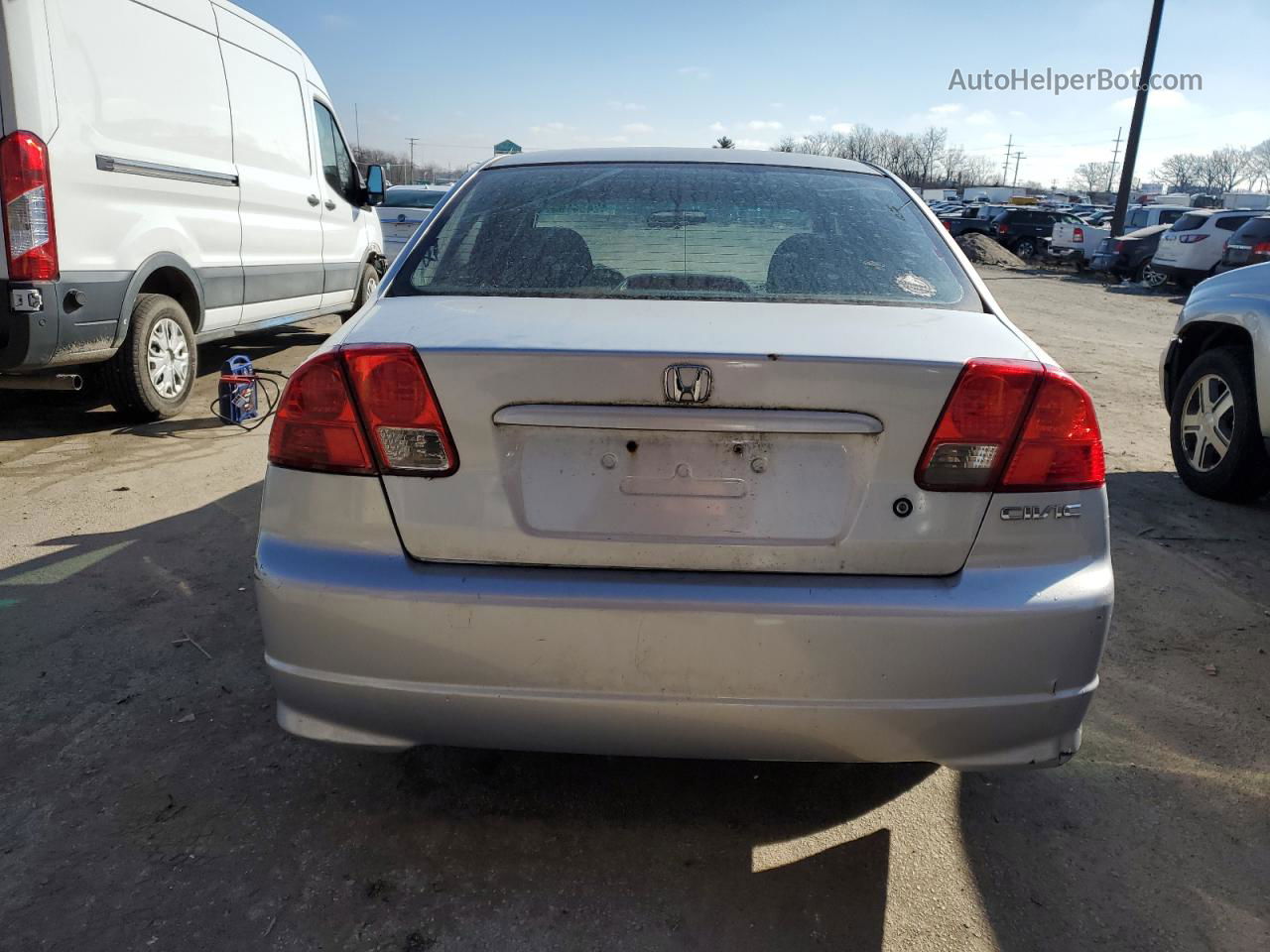 2004 Honda Civic Ex Silver vin: 1HGES26834L002503