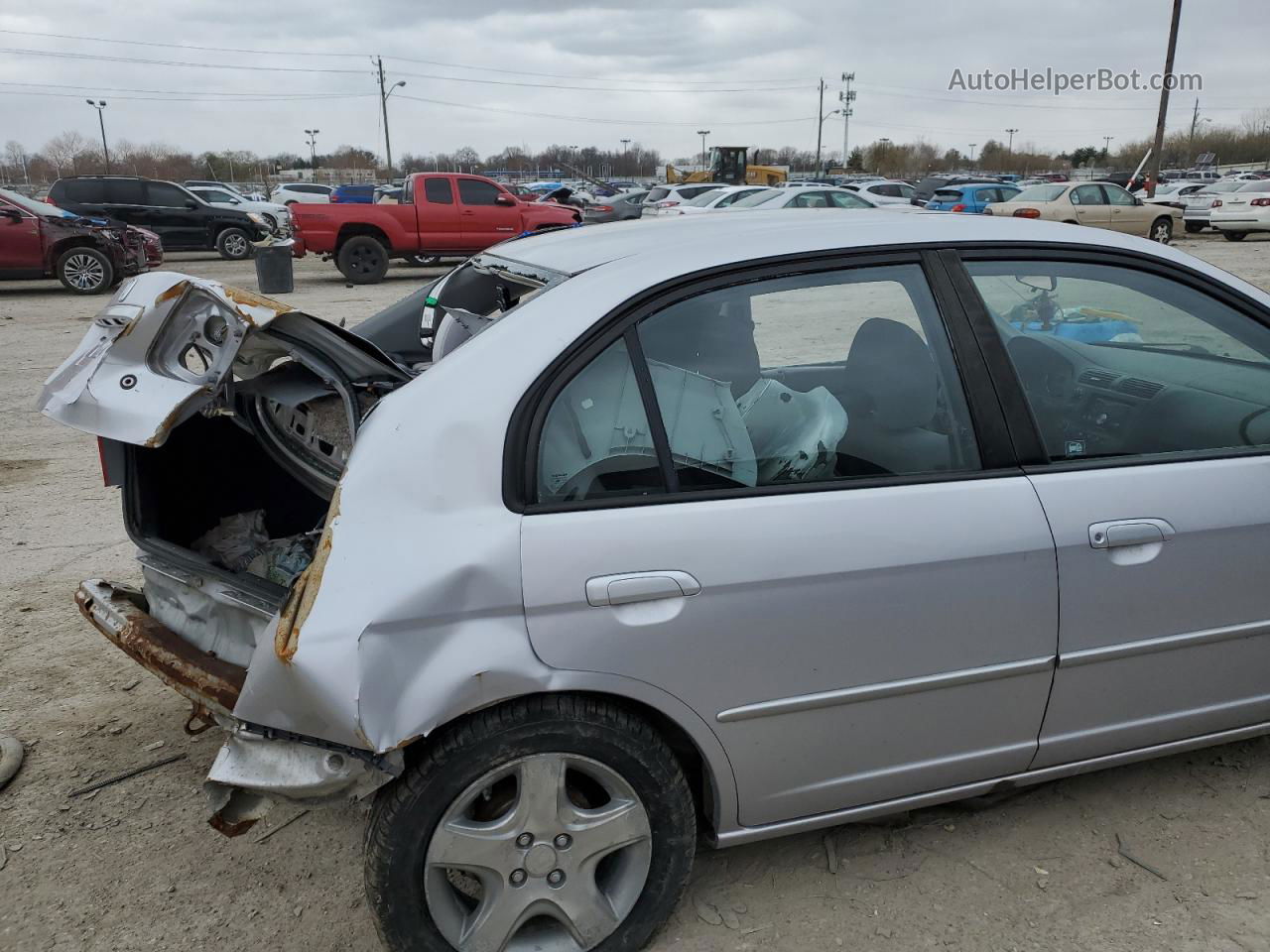 2004 Honda Civic Ex Silver vin: 1HGES26874L013682