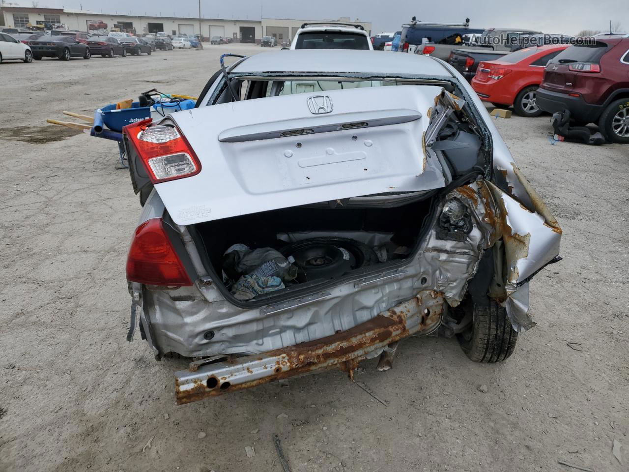 2004 Honda Civic Ex Серебряный vin: 1HGES26874L013682