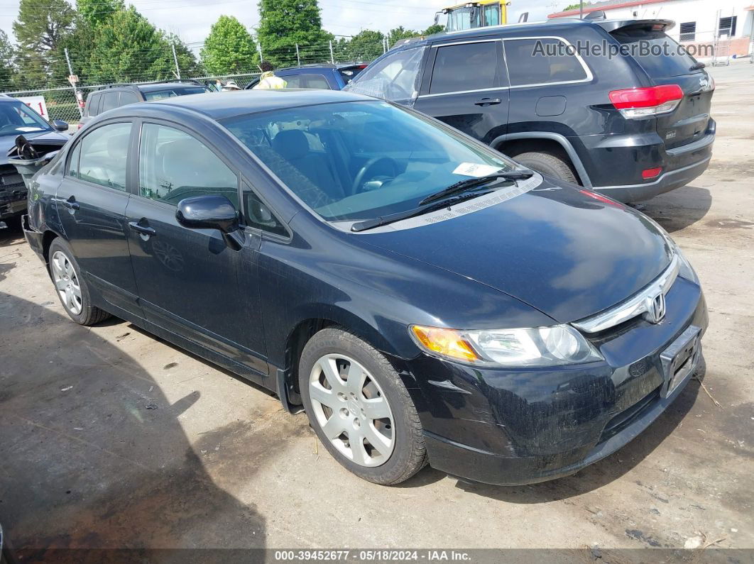 2008 Honda Civic Lx Черный vin: 1HGFA15508L107319