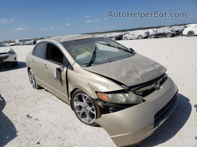 2008 Honda Civic Lx Желто-коричневый vin: 1HGFA15538L092945