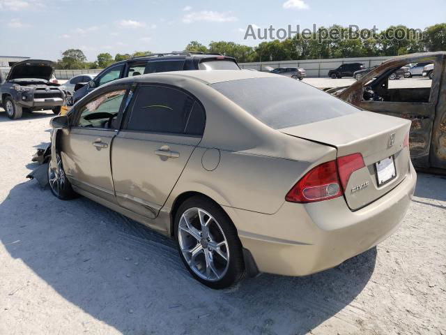 2008 Honda Civic Lx Желто-коричневый vin: 1HGFA15538L092945