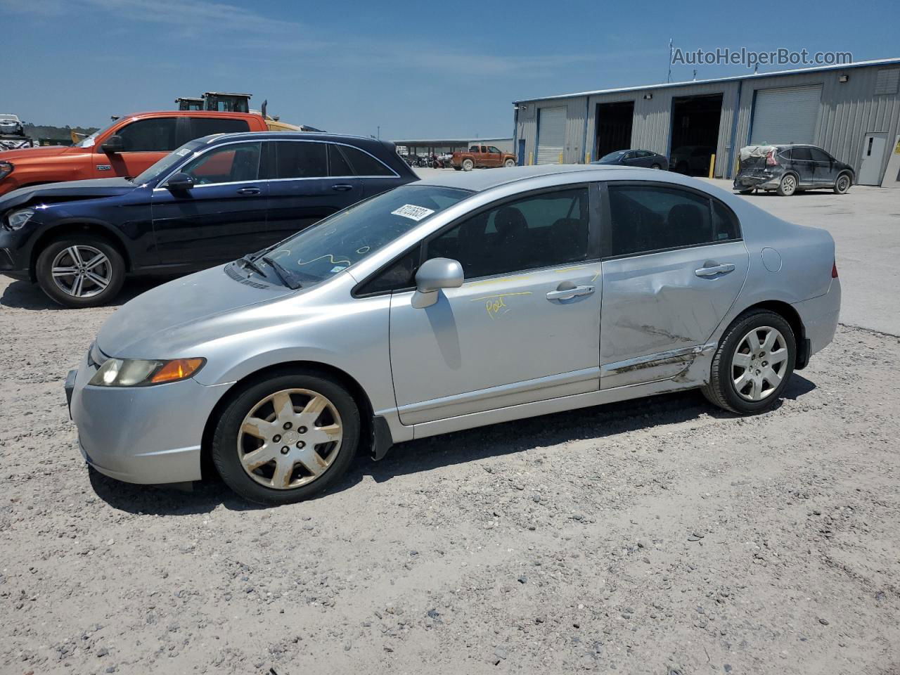 2008 Honda Civic Lx Серебряный vin: 1HGFA15548L001519