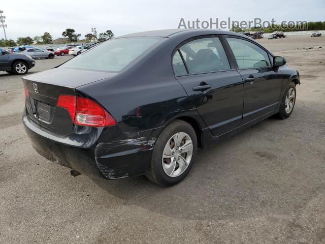 2008 Honda Civic Lx Black vin: 1HGFA15558L025182