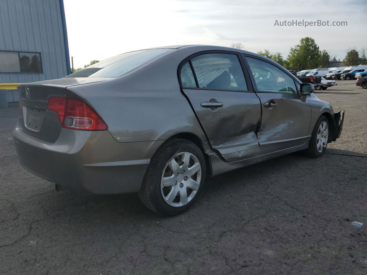 2006 Honda Civic Lx Gray vin: 1HGFA15566L125997