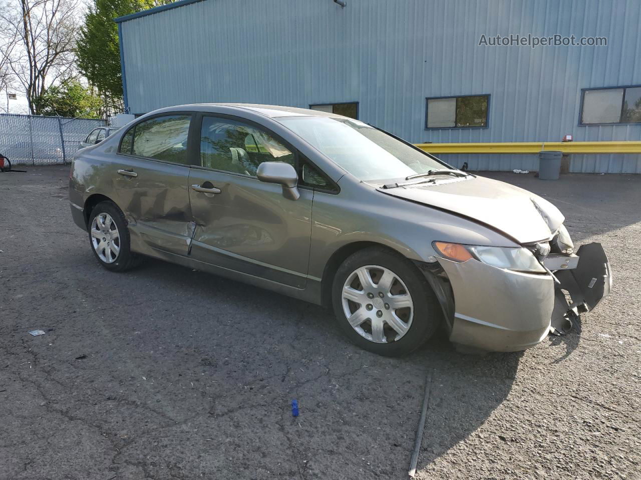 2006 Honda Civic Lx Gray vin: 1HGFA15566L125997