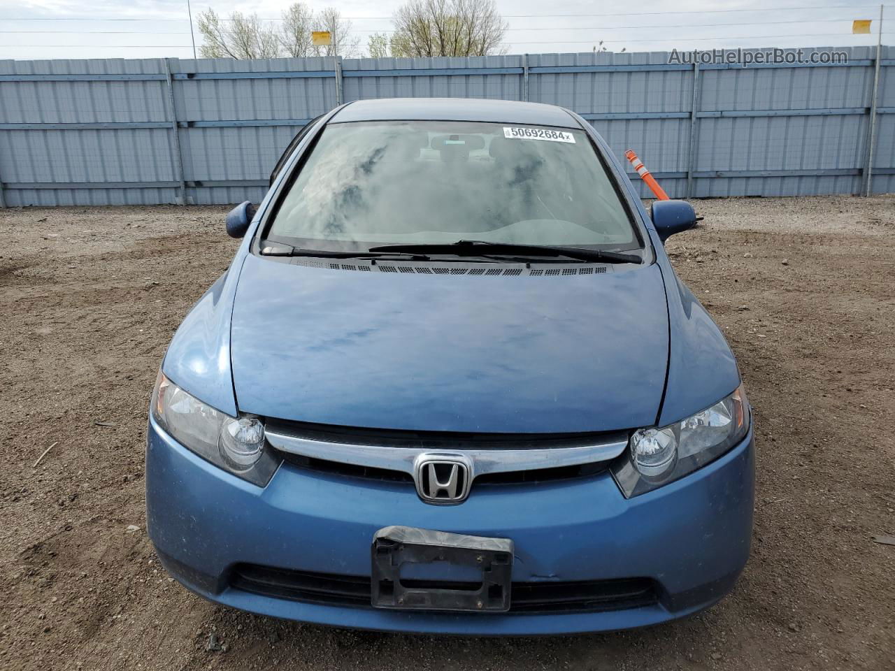 2008 Honda Civic Lx Синий vin: 1HGFA15568L094205