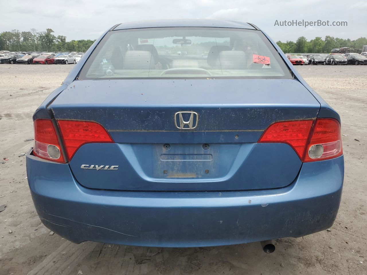 2008 Honda Civic Lx Blue vin: 1HGFA15578L118530