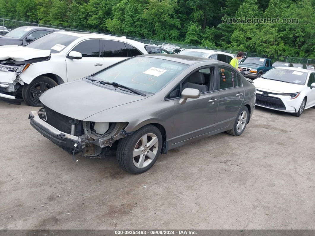 2008 Honda Civic Ex Gray vin: 1HGFA15828L010228