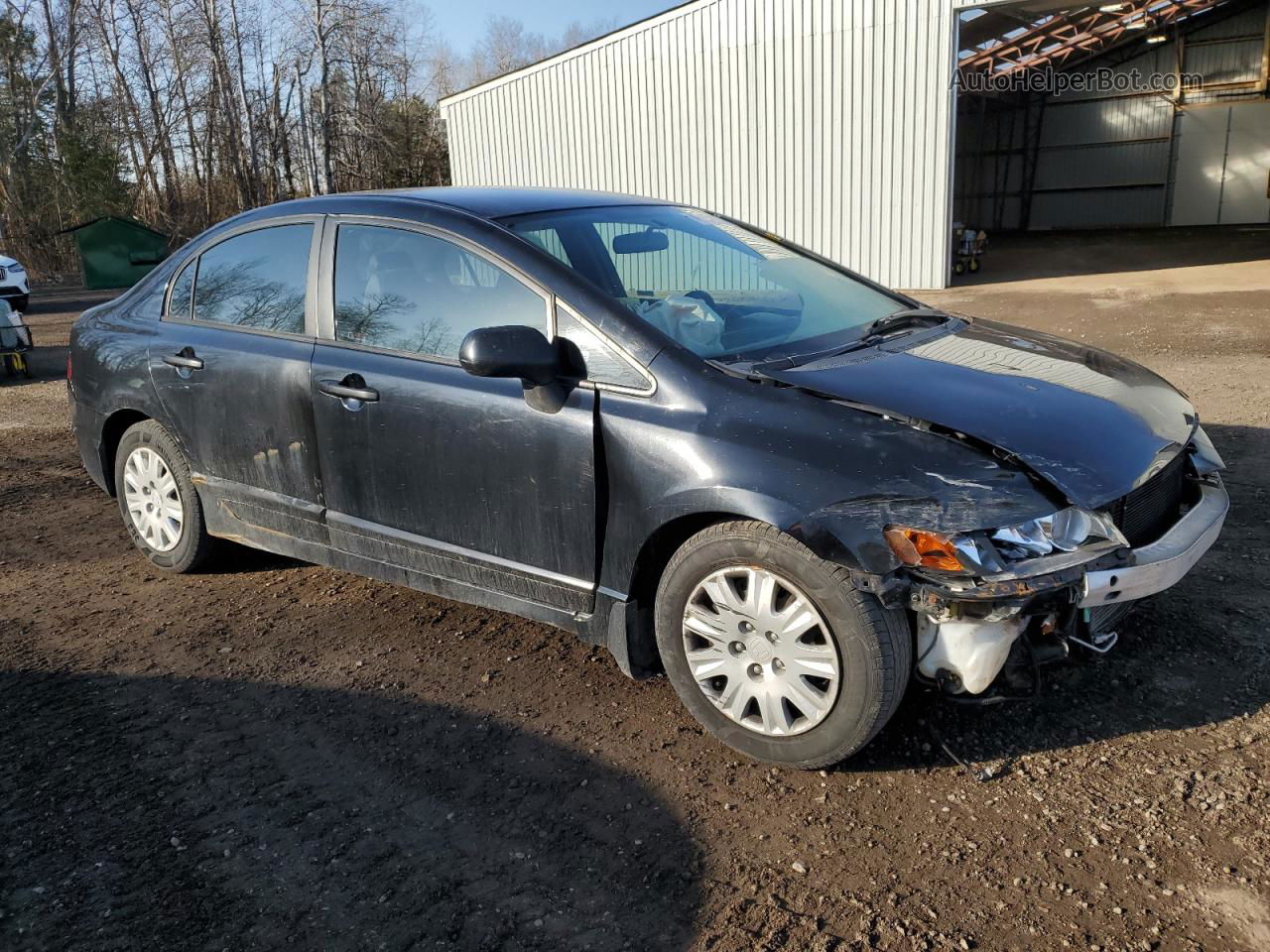 2006 Honda Civic Dx Vp Черный vin: 1HGFA16336L812335