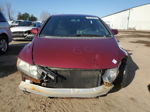 2006 Honda Civic Lx Burgundy vin: 1HGFA16476L810483