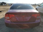 2006 Honda Civic Lx Burgundy vin: 1HGFA16476L810483