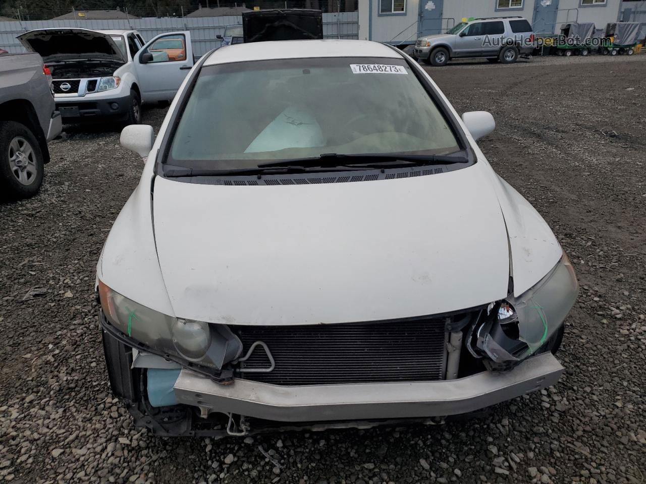 2008 Honda Civic Lx White vin: 1HGFA16508L018459