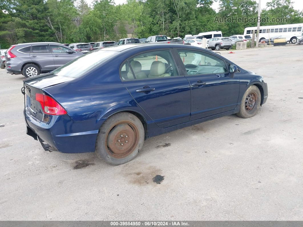 2008 Honda Civic Lx Blue vin: 1HGFA16508L024536