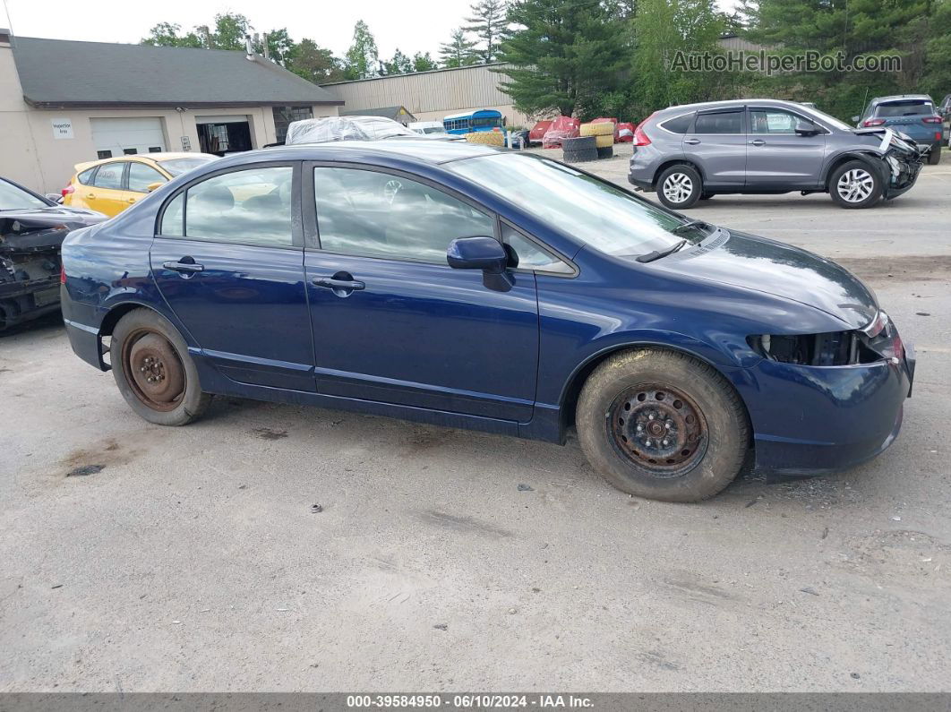 2008 Honda Civic Lx Blue vin: 1HGFA16508L024536