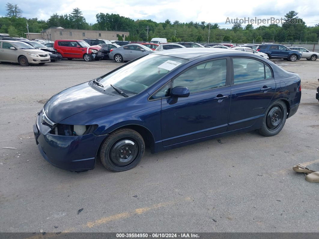 2008 Honda Civic Lx Blue vin: 1HGFA16508L024536