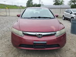 2008 Honda Civic Lx Red vin: 1HGFA16508L036654